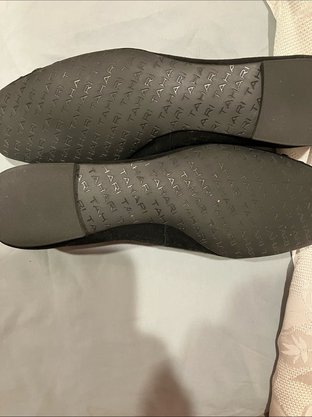 Tahari Black Jeweled Slip-On Loafers - Picture 5 of 14